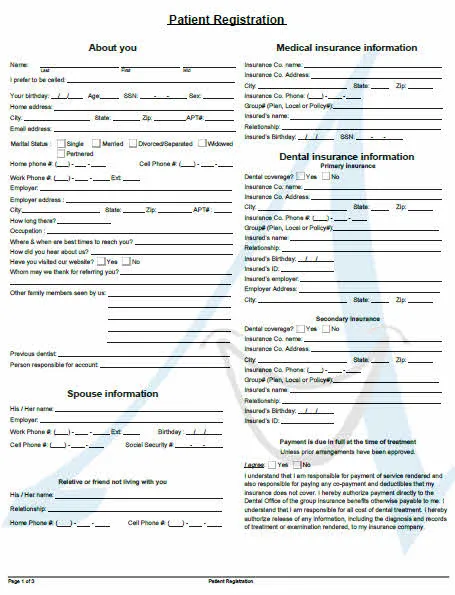 Patient Registration Form